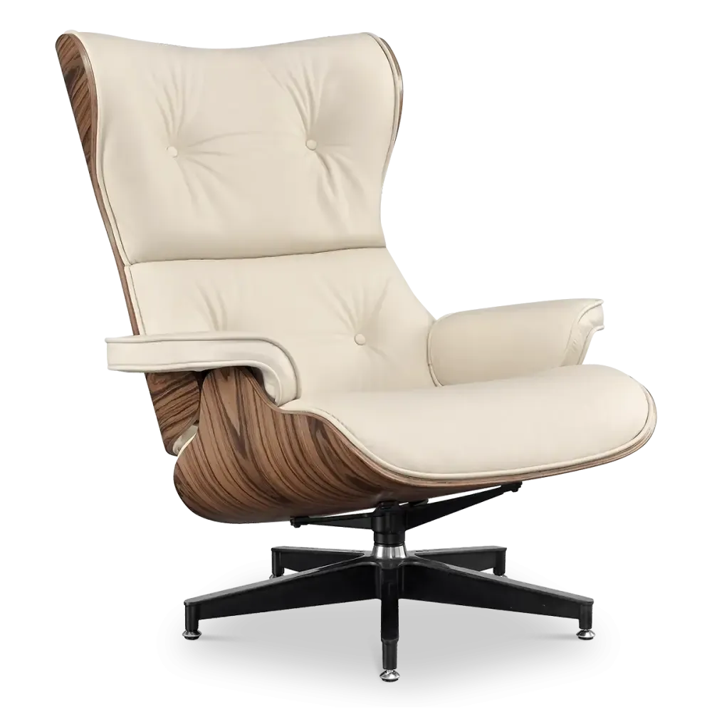 specificaties cavel lounge chair offwhite naturel palissander