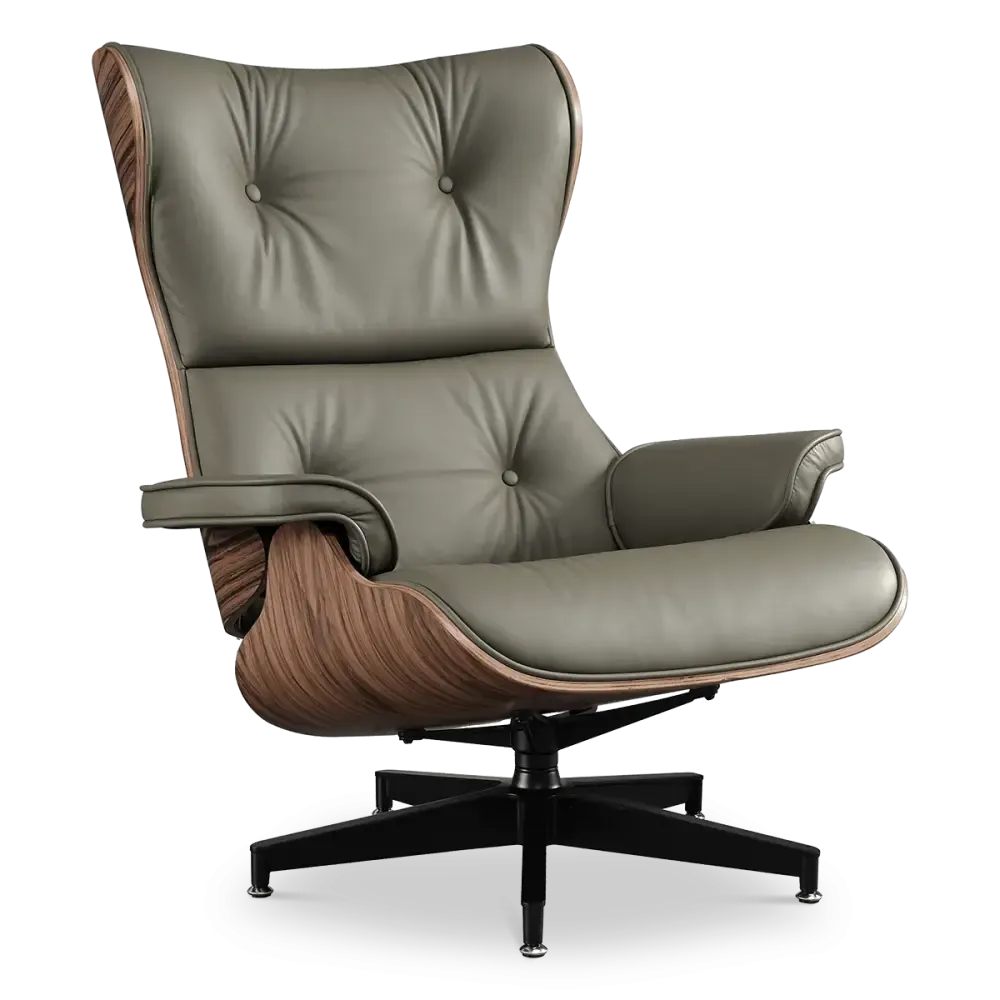 specificaties cavel lounge chair olijfgroen naturel palissander