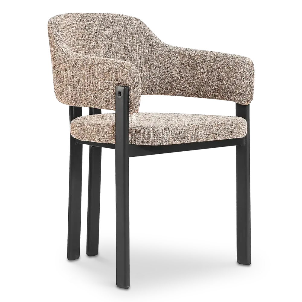 specificaties-isamu-eetkamerstoel-zwarte finish-zand ote  