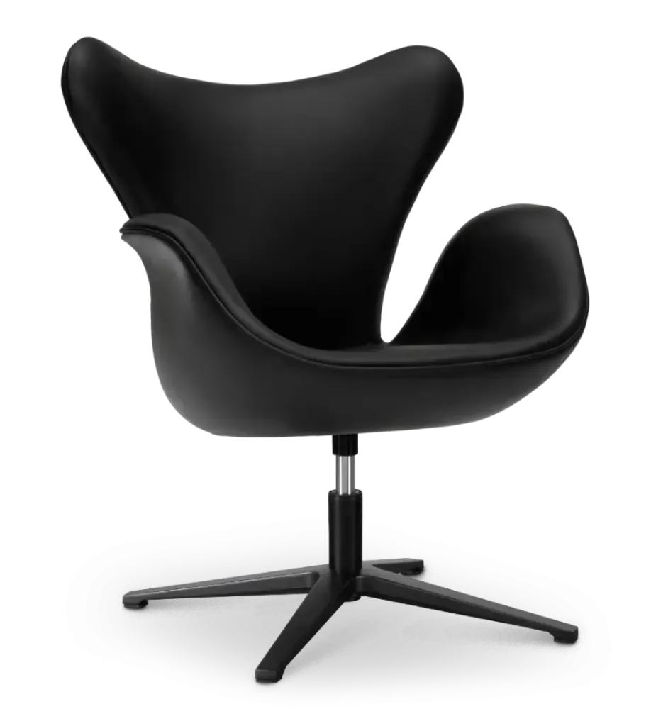 specificaties sean chair zwart  leer zwart
