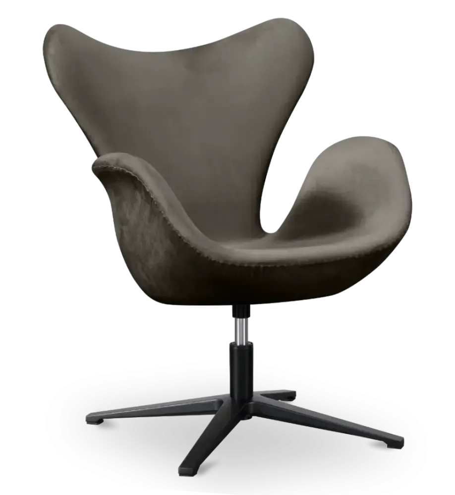 specificaties sean chair grijs velvet zwarte poot