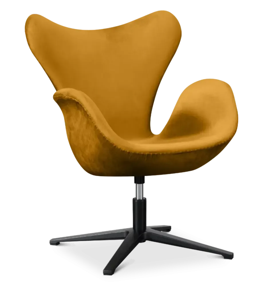 specificaties sean chair oker velvet zwarte poot  