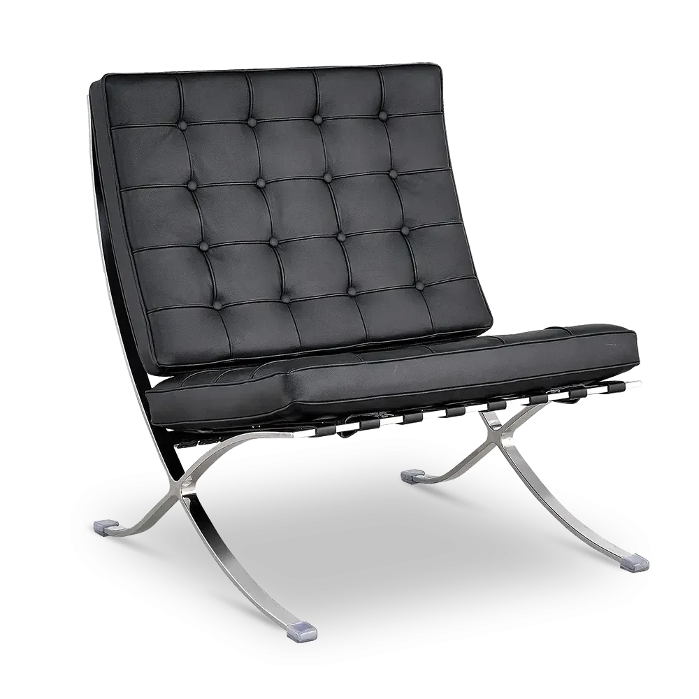 specificaties paviljoen chair xl zwart leer 