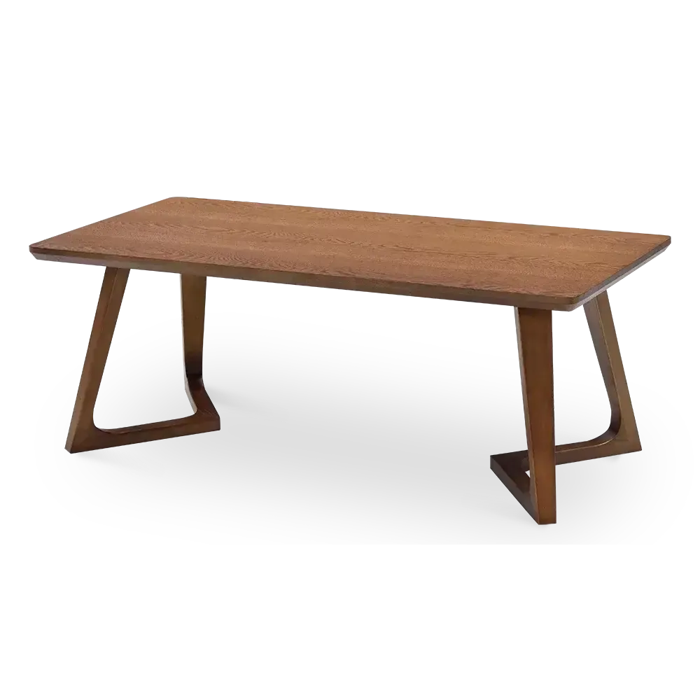 specificaties Jensen salontafel walnoot finish 