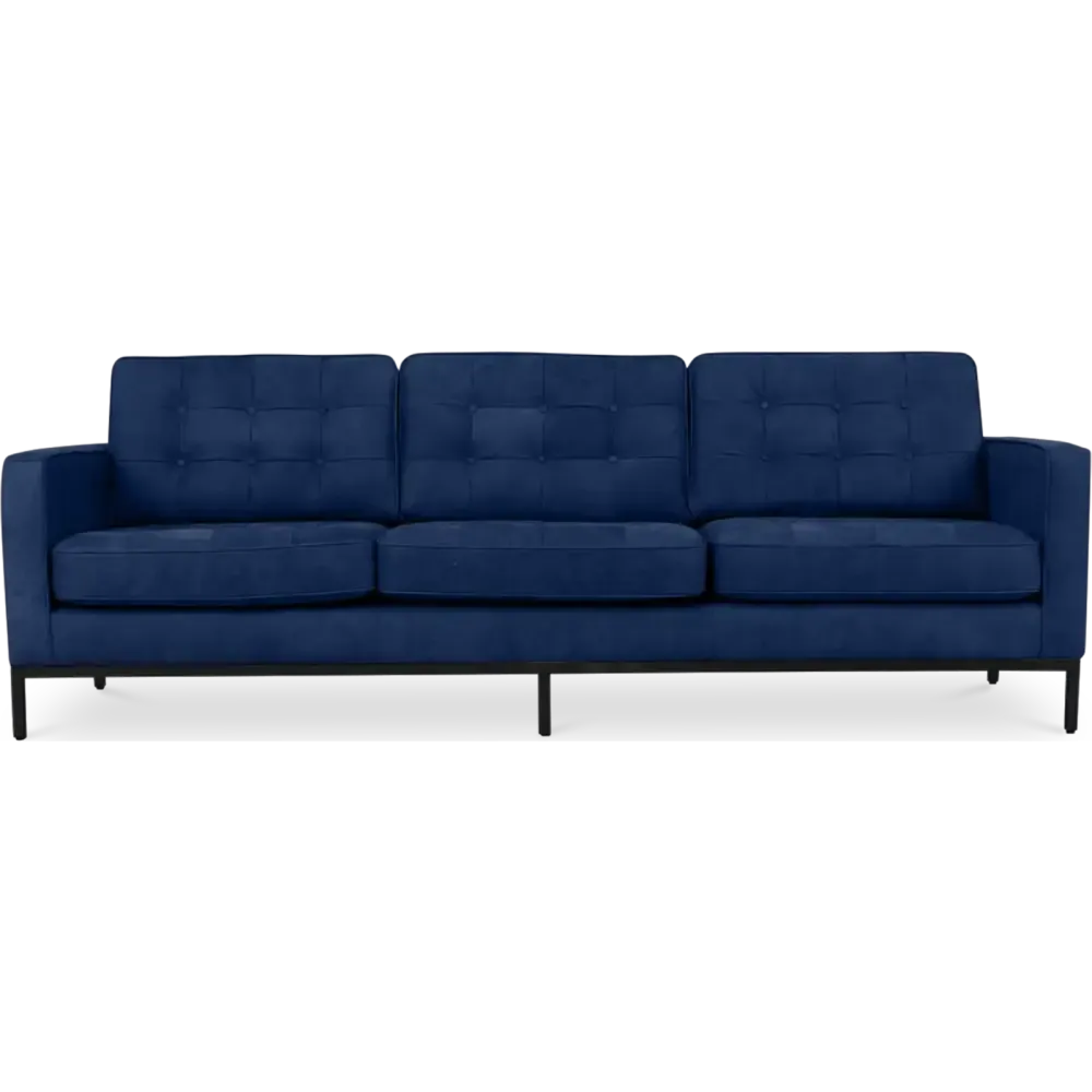 specificaties Italo 3 zits blauw velvet    