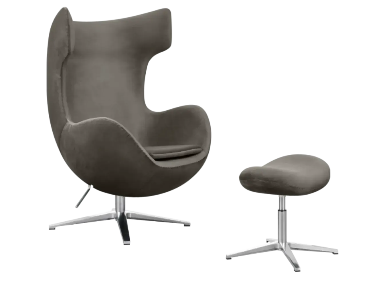 Flegg Chair Elegant Silver Velvet