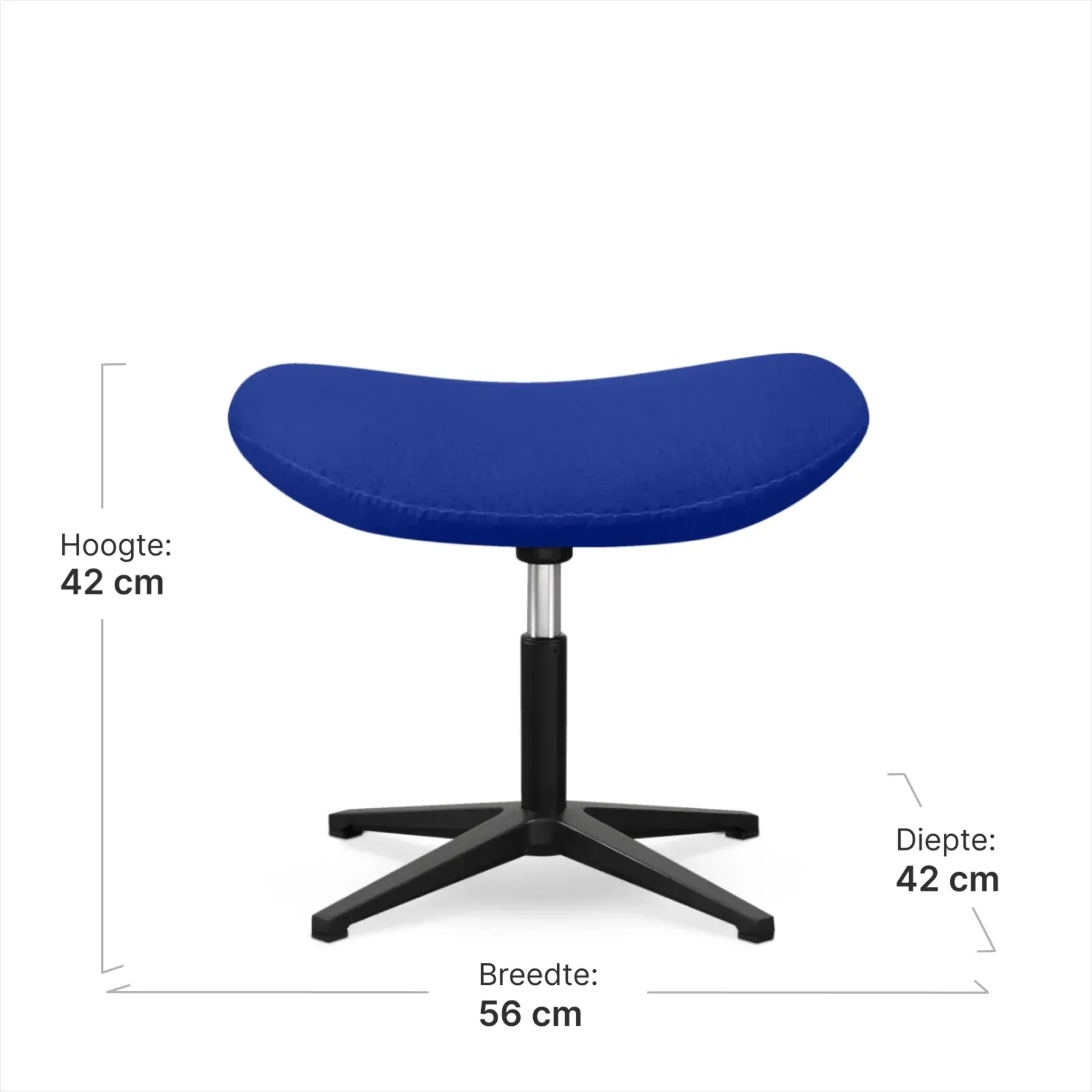 Flag Ottoman / Hocker Blauw Kasjmier