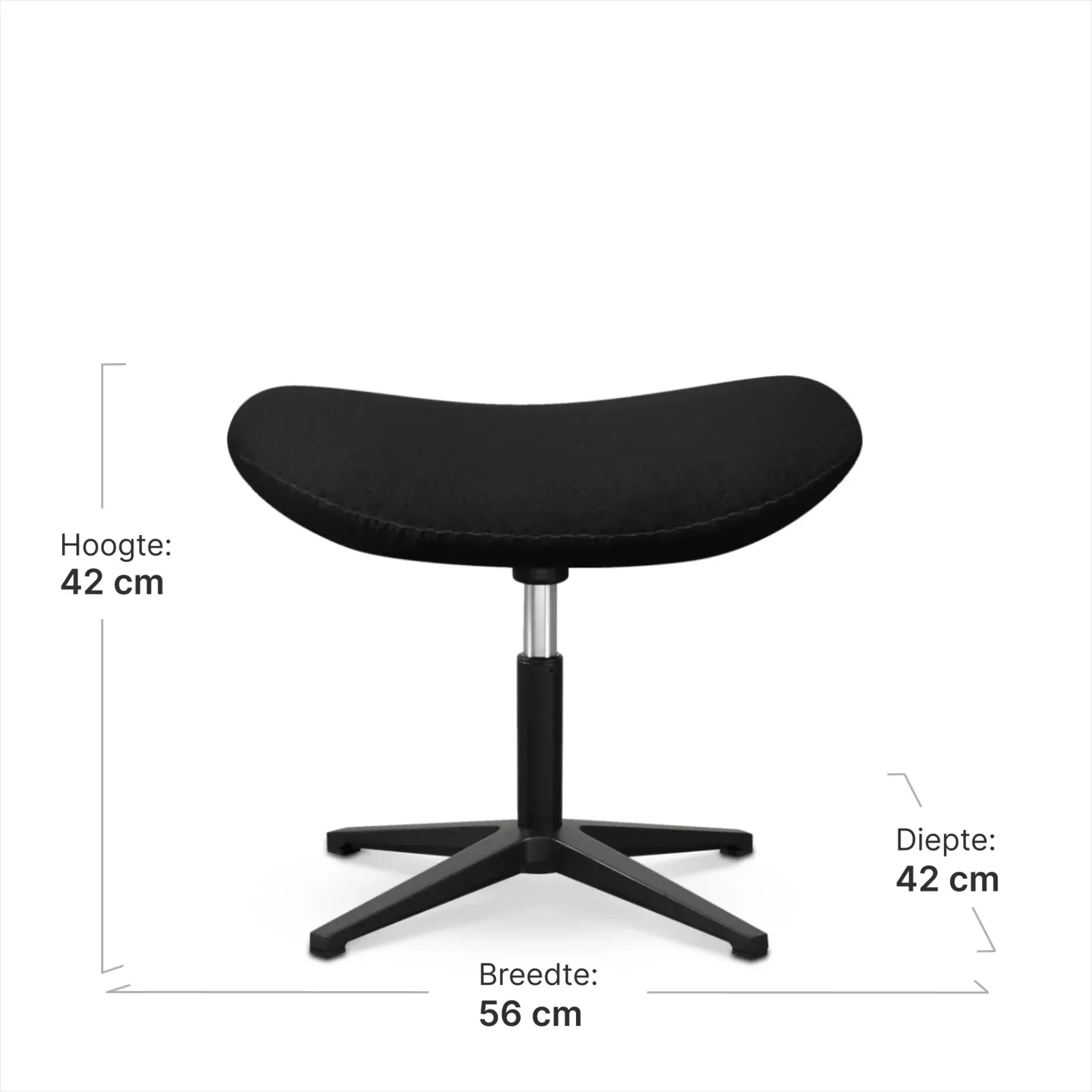 Flag Chair Zwart Kasjmier