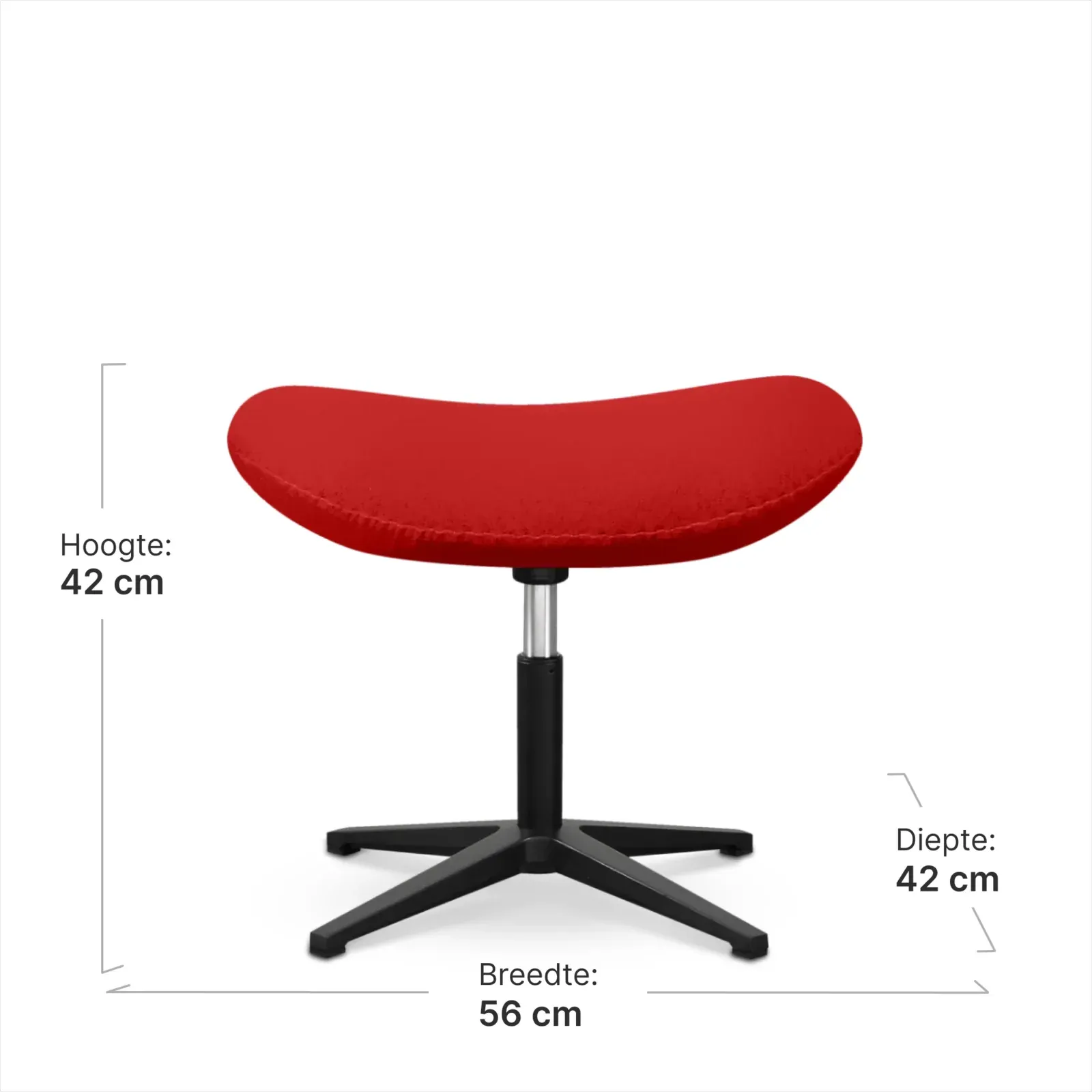 Flag Chair Rood Kasjmier