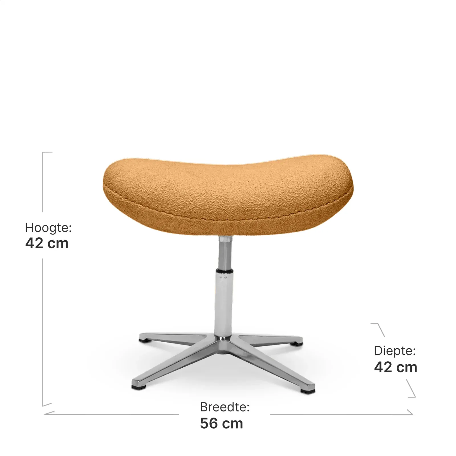 Flag Chair Bruin Teddy Boucle