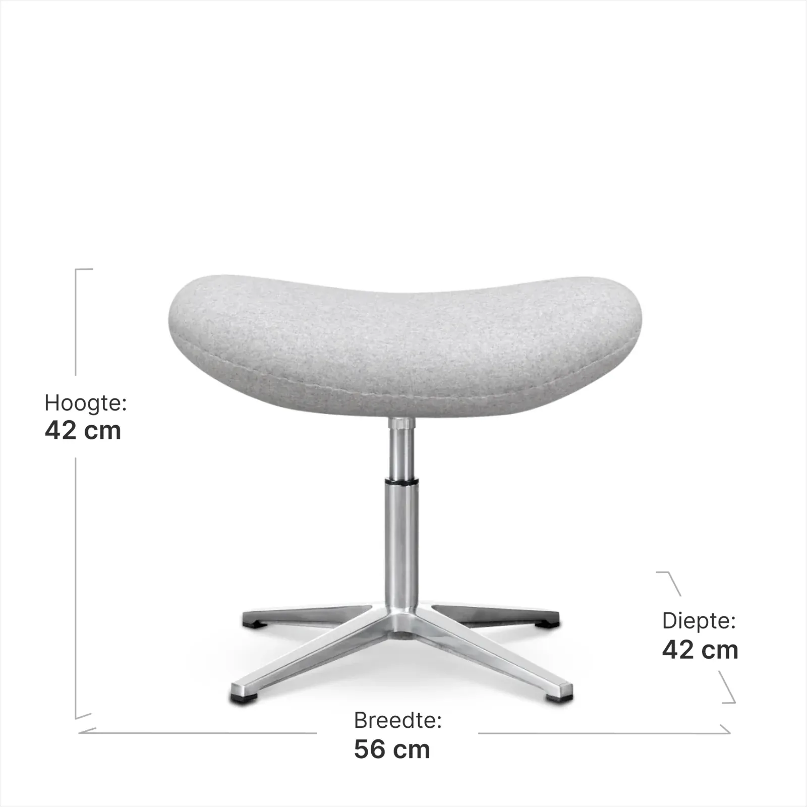 Flag Chair Licht Grijs Kasjmier