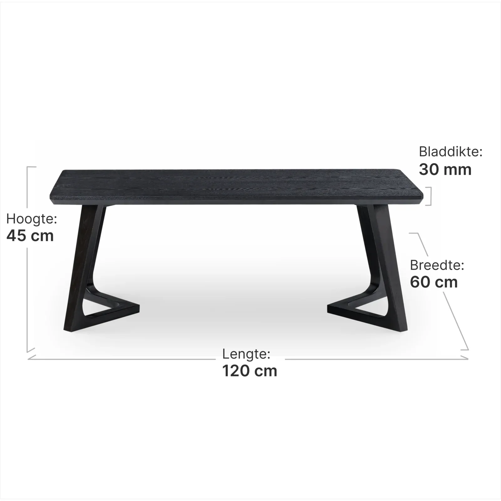 Salontafel Jensen Zwart Essen