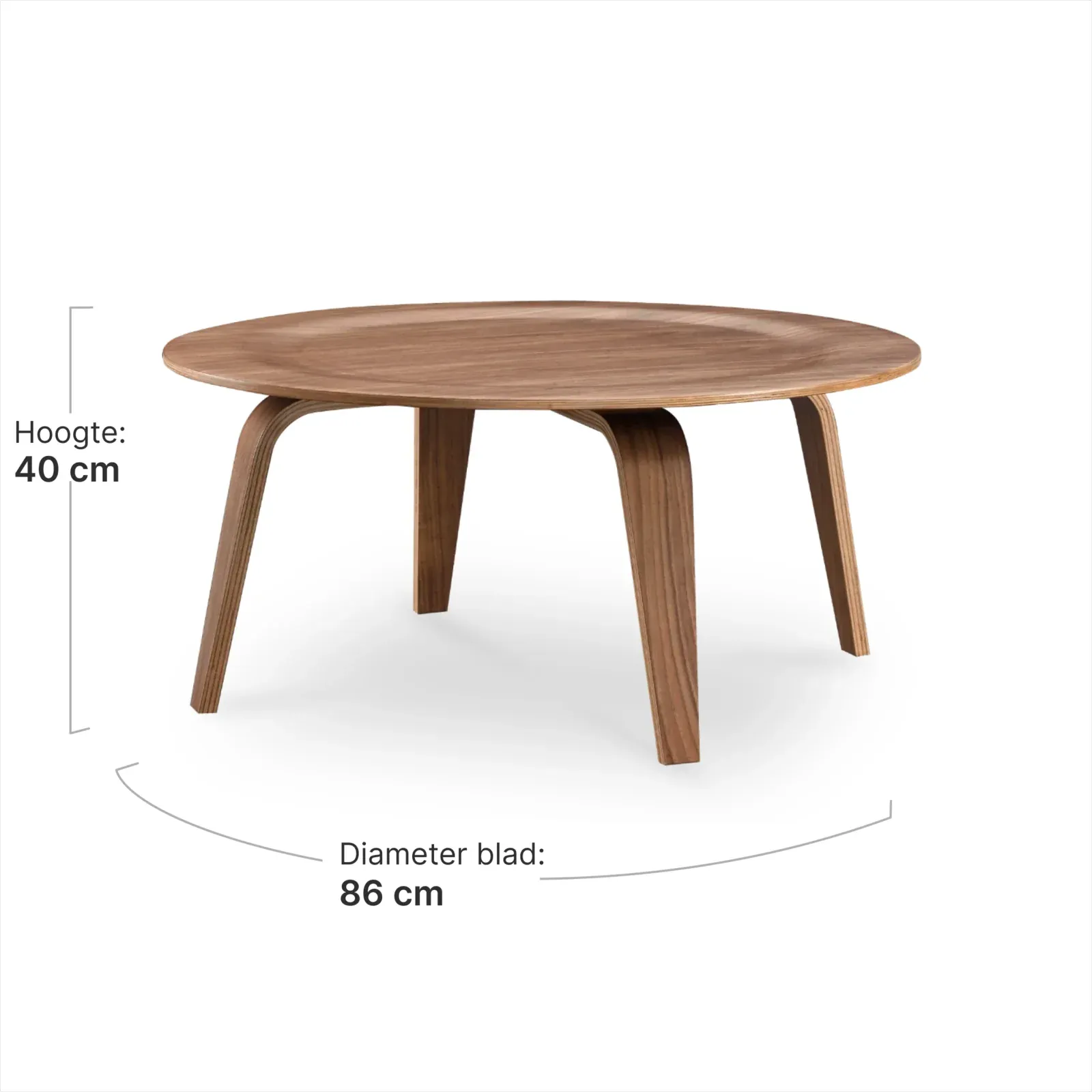 Salontafel Scandi | Walnoot