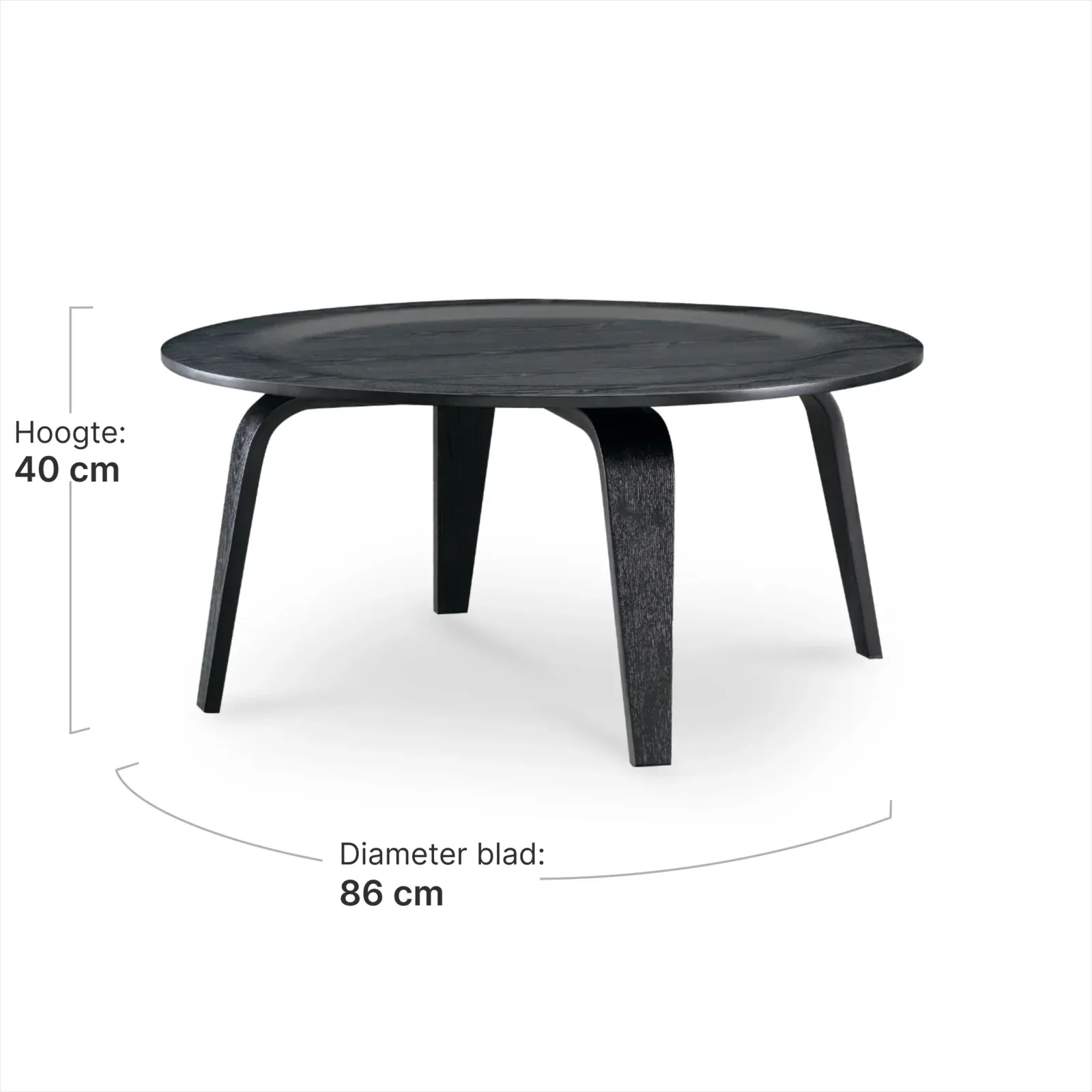 Salontafel Scandi | Zwart Essen