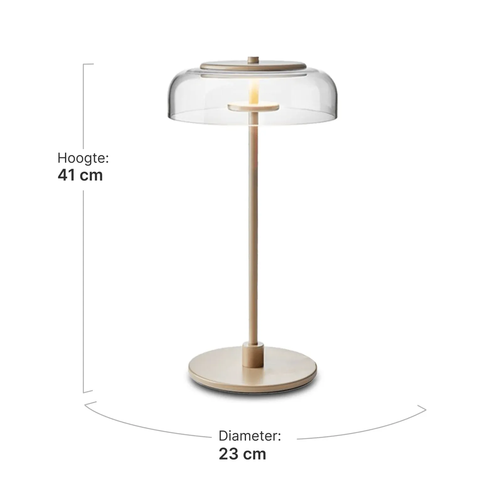 Tafellamp Amber | Goud Amber