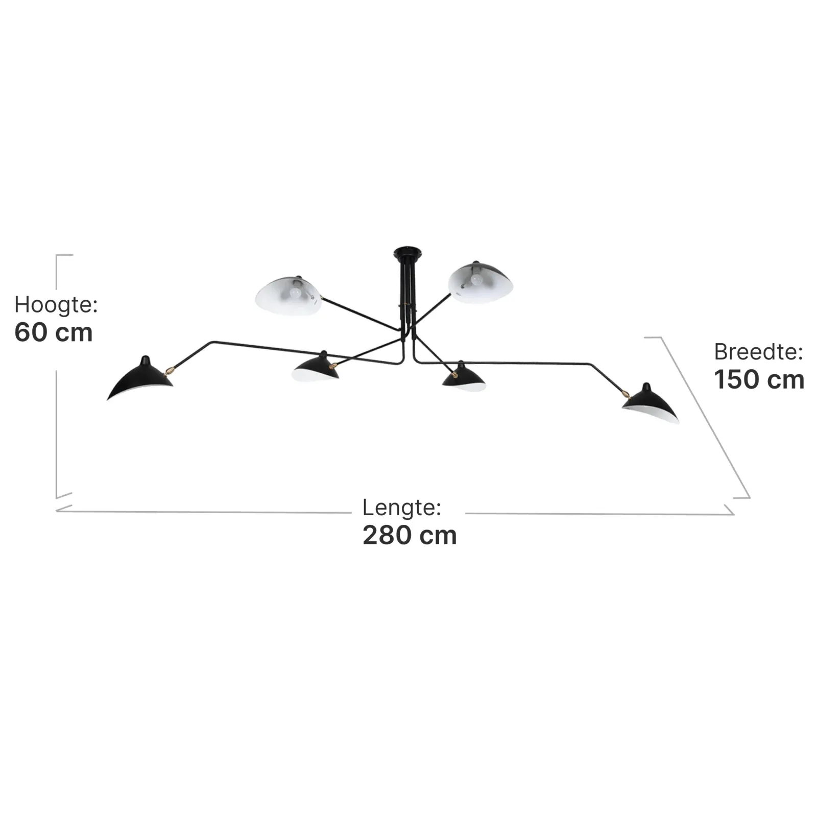 Hanglamp Blackwidow | Zwart