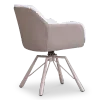 Draaibare Eetkamerstoel Nord | Taupe Sheepskin Taupe Leer  | Taupe Onderstel
