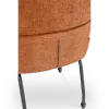 Eetkamerstoel Met Wieltjes Modar | Terracotta Chenille