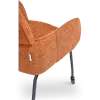 Eetkamerstoel Met Wieltjes Modar | Terracotta Chenille