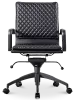 Diamond Softpad Bureaustoel Zwart | Lage Rug