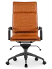 Diamond Softpad Bureaustoel Cognac | Hoge Rug