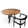 Cavel Ronde Notenhouten Tafel