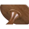 Ronde Tulip Eettafel Antraciet Keramiek | Walnoot Onderstel