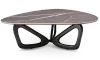 Japandi Salontafel Butterfly | Antraciet Keramiek | Zwart Onderstel