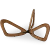 Japandi Salontafel Butterfly | Antraciet Keramiek | Walnoot Onderstel