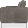 Italo Drie Zits Elegant Silver Grey Velvet