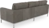 Italo Drie Zits Elegant Silver Grey Velvet