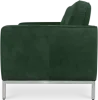 Italo Drie Zits Forest Green Velvet