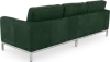 Italo Drie Zits Forest Green Velvet