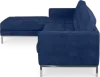 Italo Hoekbank Kings Blue Velvet (Hoek Rechts)