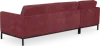Italo Hoekbank Bordeaux Red Velvet (Hoek Rechts)