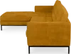 Italo Hoekbank Okergold Velvet (Hoek Rechts)