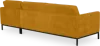 Italo Hoekbank Okergold Velvet (Hoek Links)