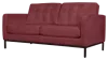Italo Twee Zits Bordeaux Red Velvet