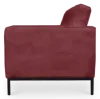 Italo Twee Zits Bordeaux Red Velvet
