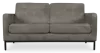 Italo Twee Zits Elegant Silver Grey Velvet
