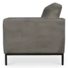 Italo Twee Zits Elegant Silver Grey Velvet