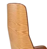 Bureaustoel Charles Cognac Leer, Essen Hout