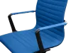 Cavel CD 117 Bureaustoel Blauw Linnen | Zwart Frame