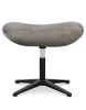 Flegg Ottoman / Hocker Elegant Silver Velvet