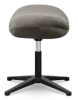 Flegg Ottoman / Hocker Elegant Silver Velvet