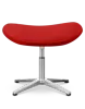 Flegg Ottoman / Hocker Rood Kasjmier