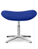 Flegg Ottoman / Hocker Blauw Kasjmier