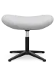 Flegg Ottoman / Hocker Licht Grijs Kasjmier