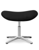 Flegg Ottoman / Hocker Zwart Kasjmier