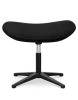 Flegg Ottoman / Hocker Zwart Kasjmier